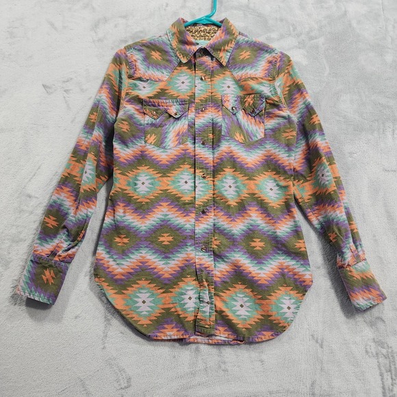 Tasha Polizzi Tops - Tasha Polizzi Shirt Womens S Multicolor Aztec Western Snap Long Sleeve Cotton